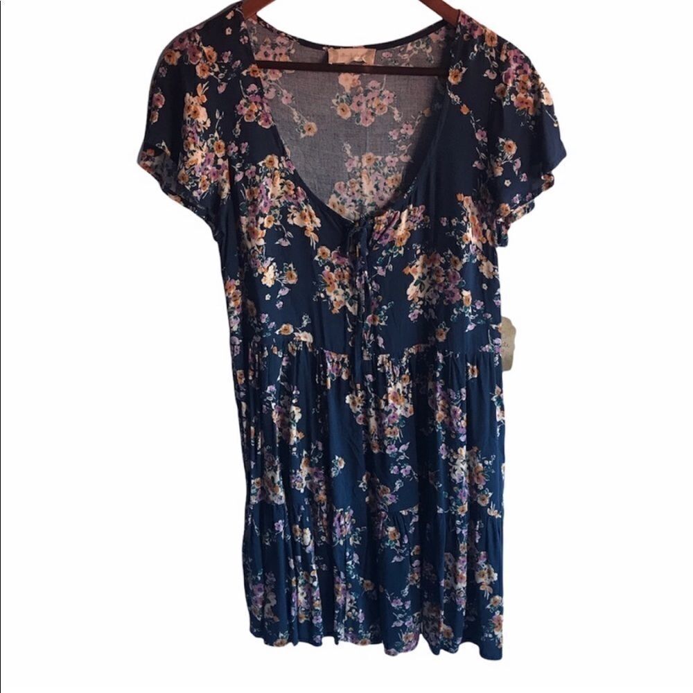 Altar’d State NWT Navy Floral Dress - Picture 2 of 9